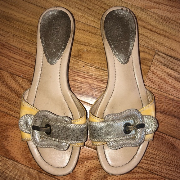 fendi buckle sandals